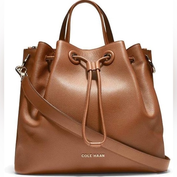 Cole Haan Handbags - Cole Haan brown leather bucket bag